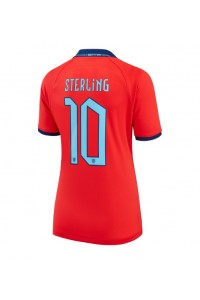 Fotbalové Dres Anglie Raheem Sterling #10 Dámské Venkovní Oblečení MS 2022 Krátký Rukáv
